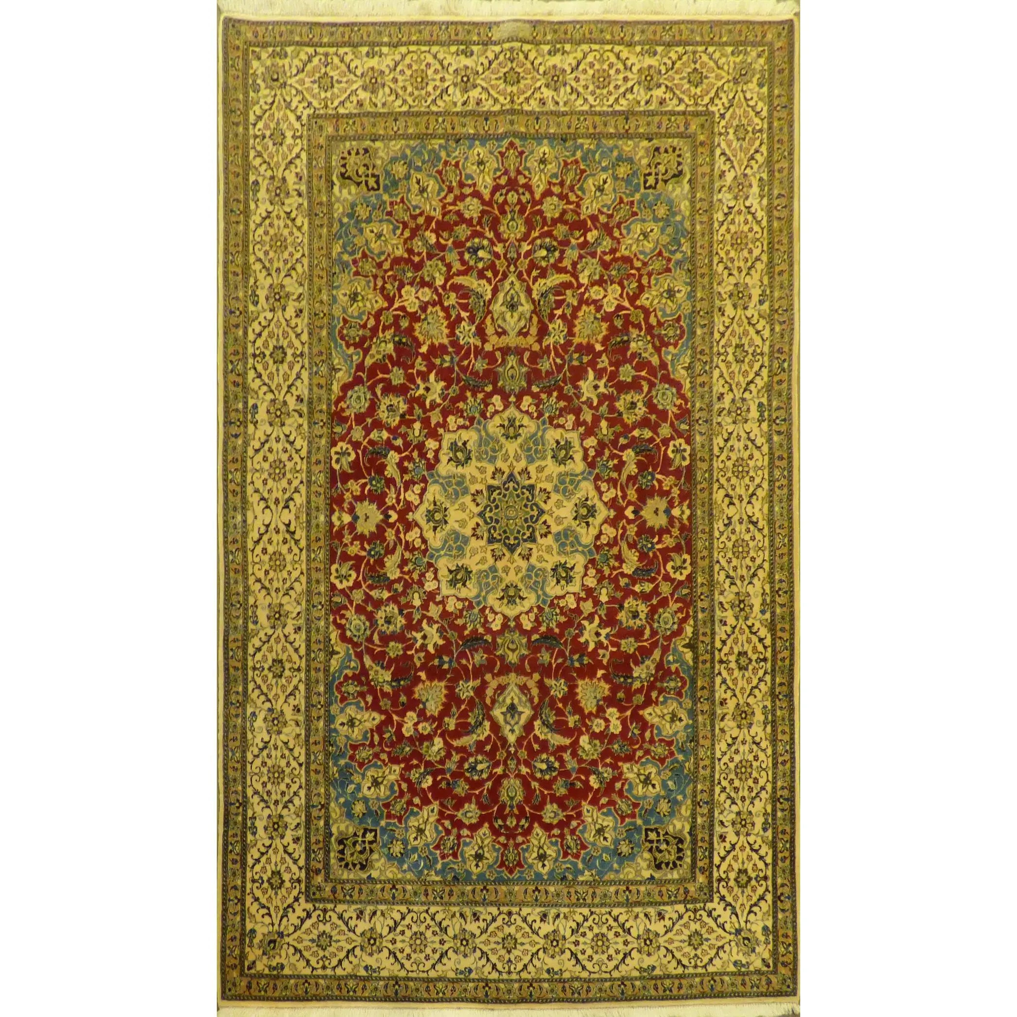 One Of The Kind Persian Nain Rug 6'5" x 4'2"